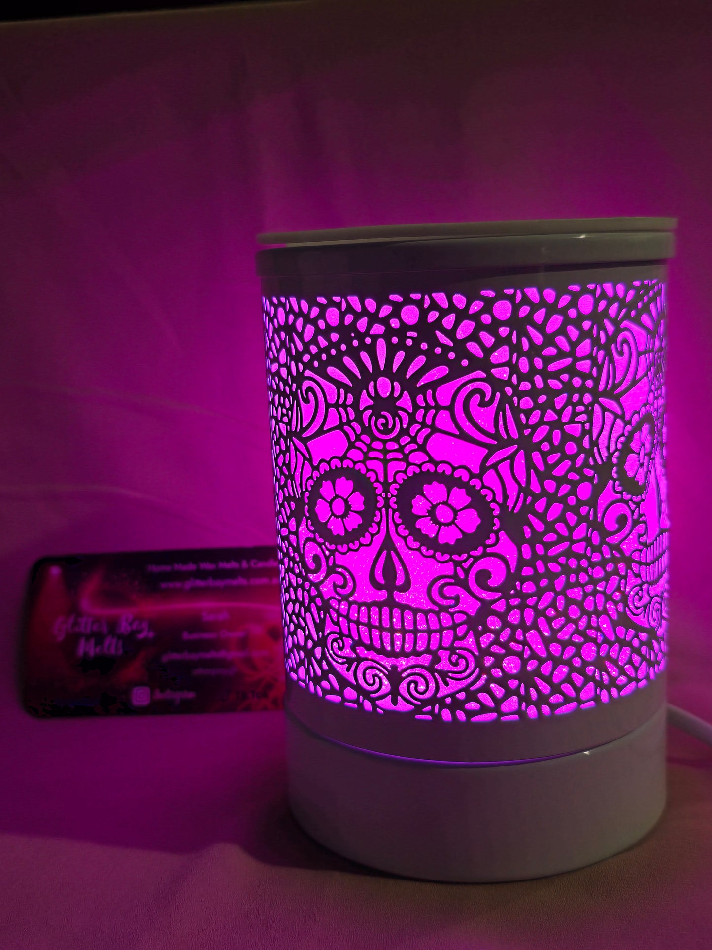Lady Skull White Electric Wax Warmer