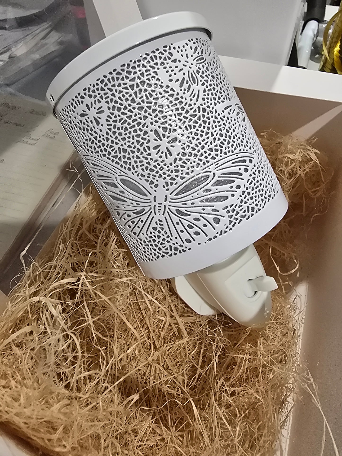 Butterflies in Bloom White