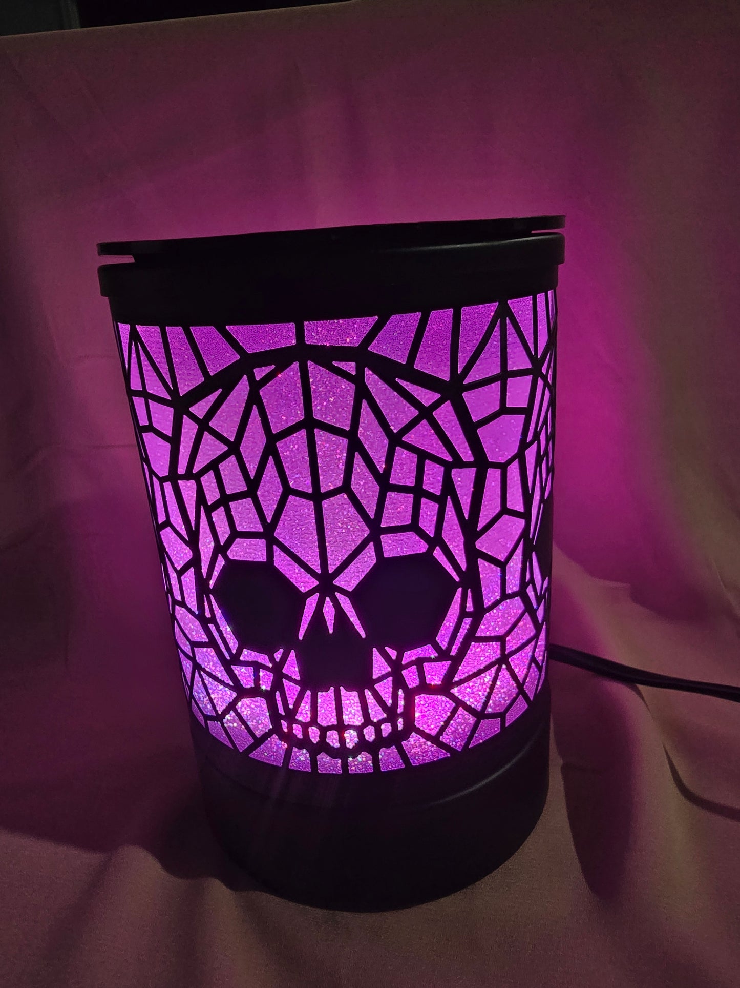 Black Skull Electric Wax Warmer