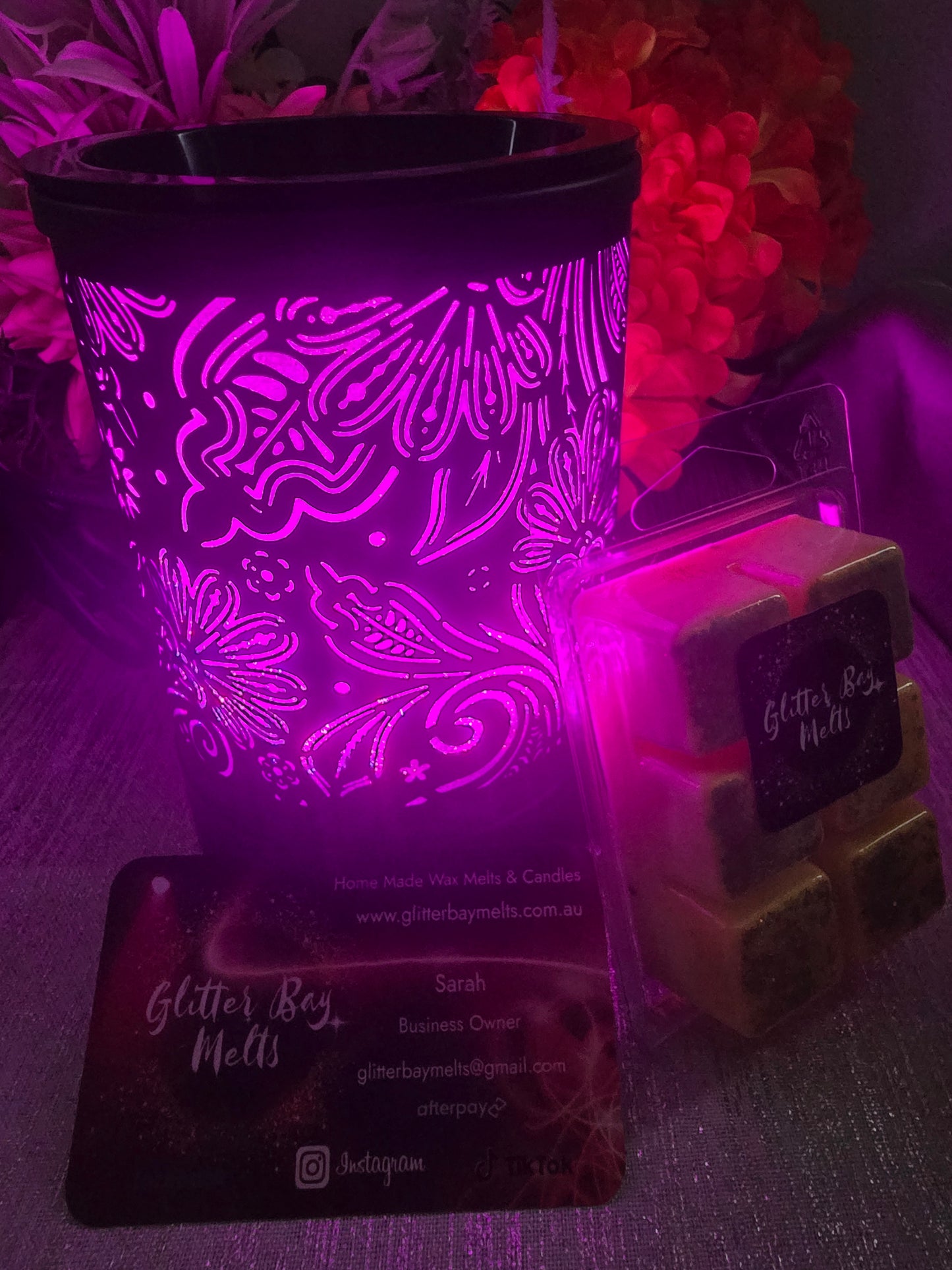 Enchanted Forest Black Electric Wax Warmer.