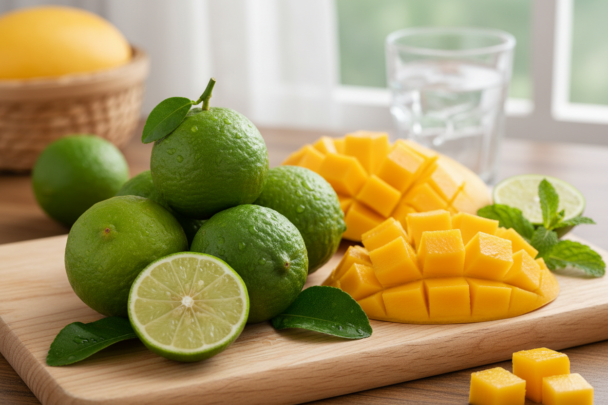 thai lime and mango