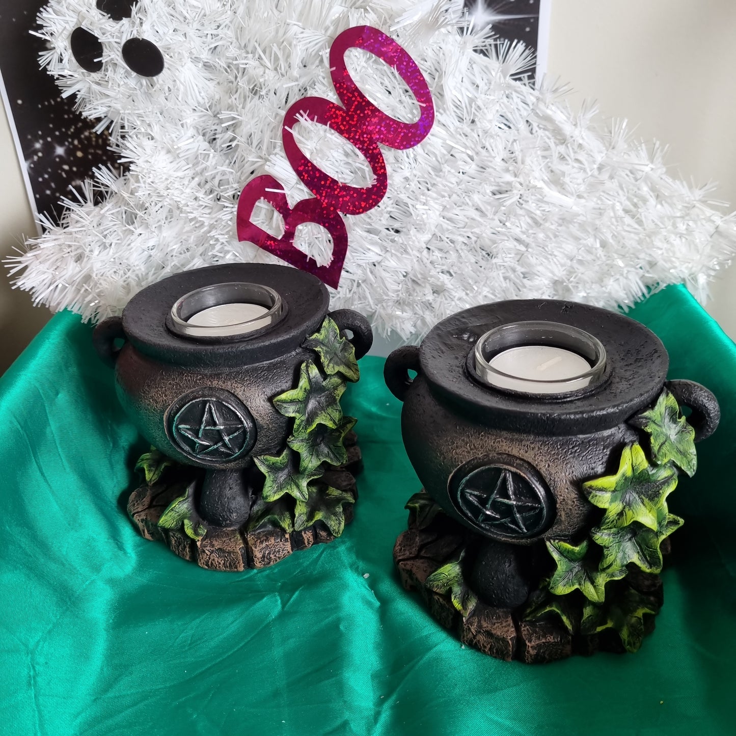 Witches Cauldron Tealight Burner