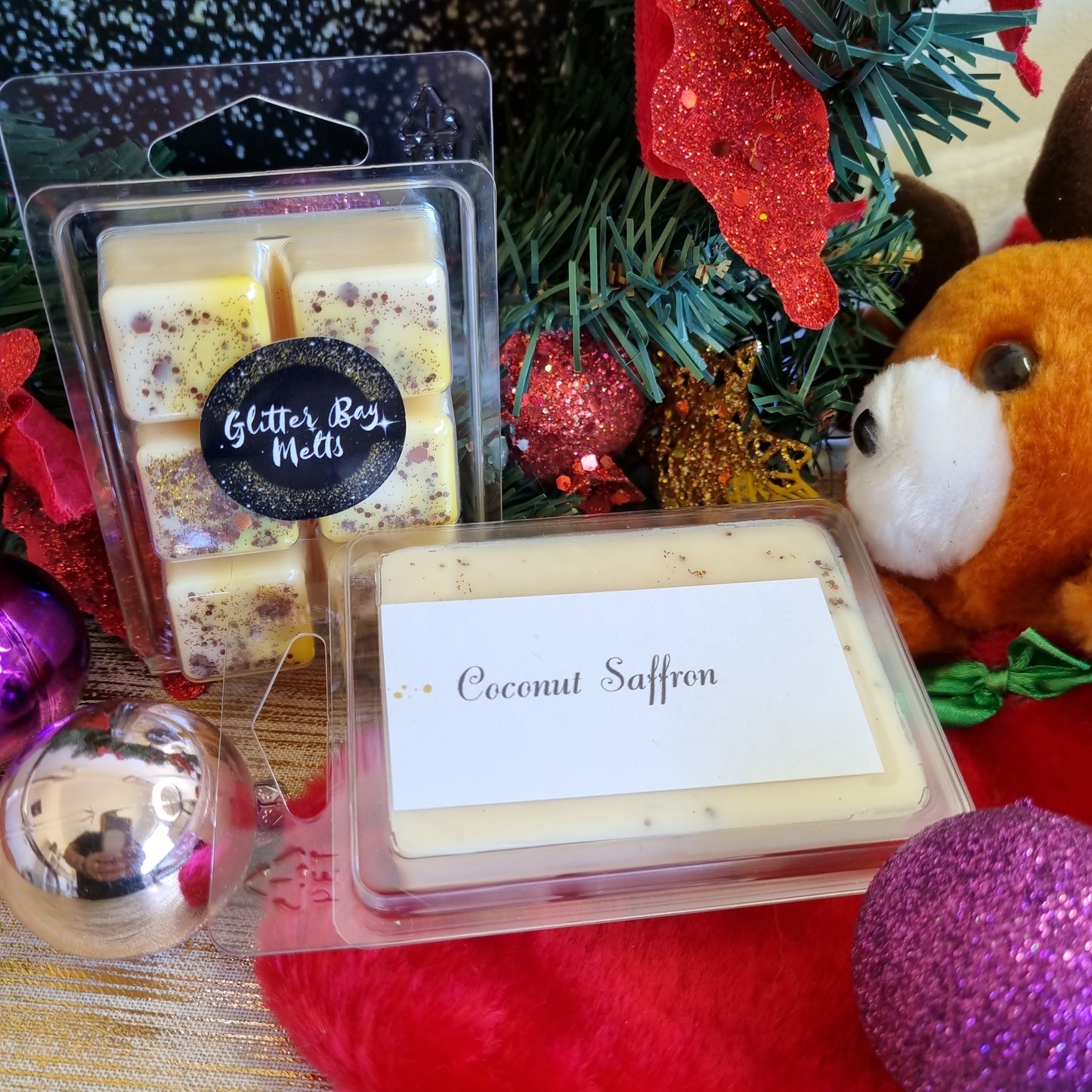 Coconut Saffron Wax Melt.