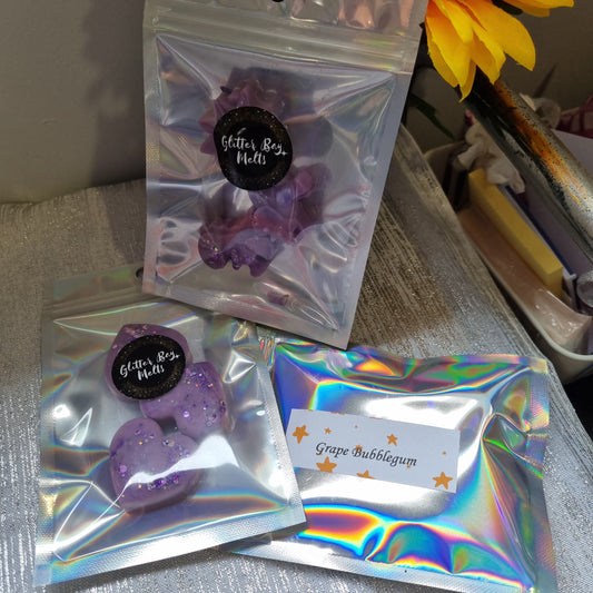 Grape Bubblegum Wax Shapes