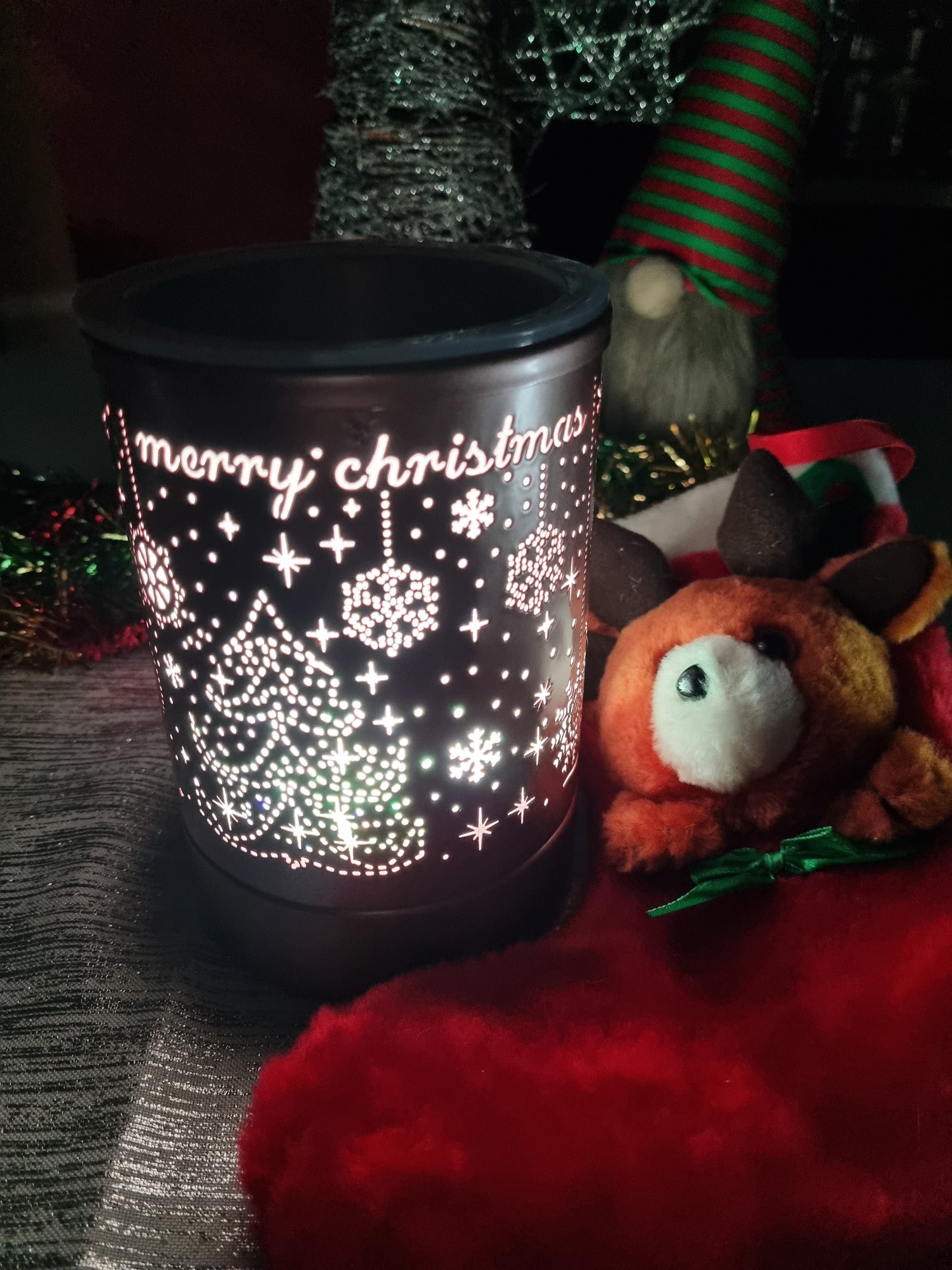 Christmas Cheer Wax Warmer Rose Gold.