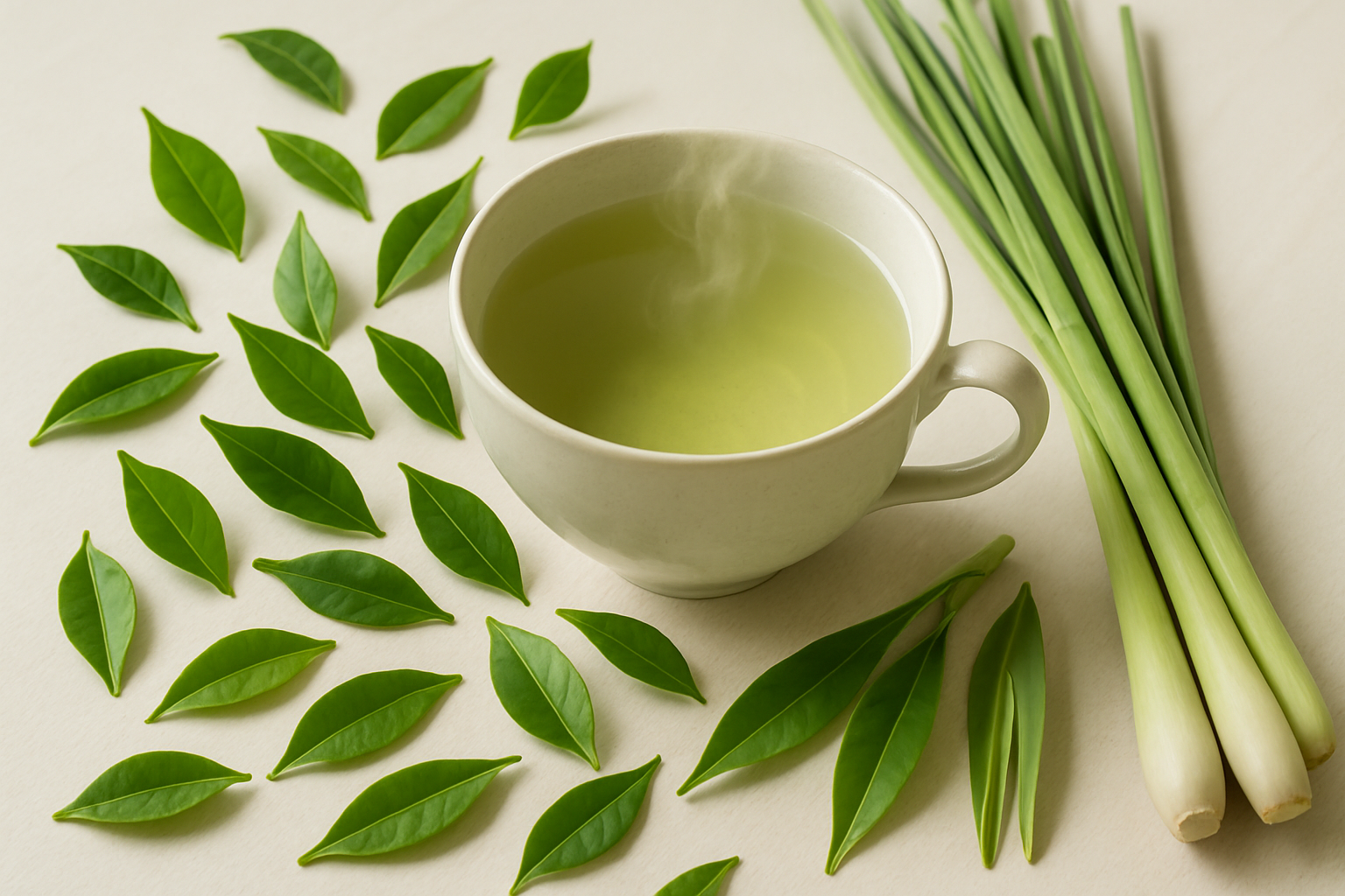 green tea and lemongrass