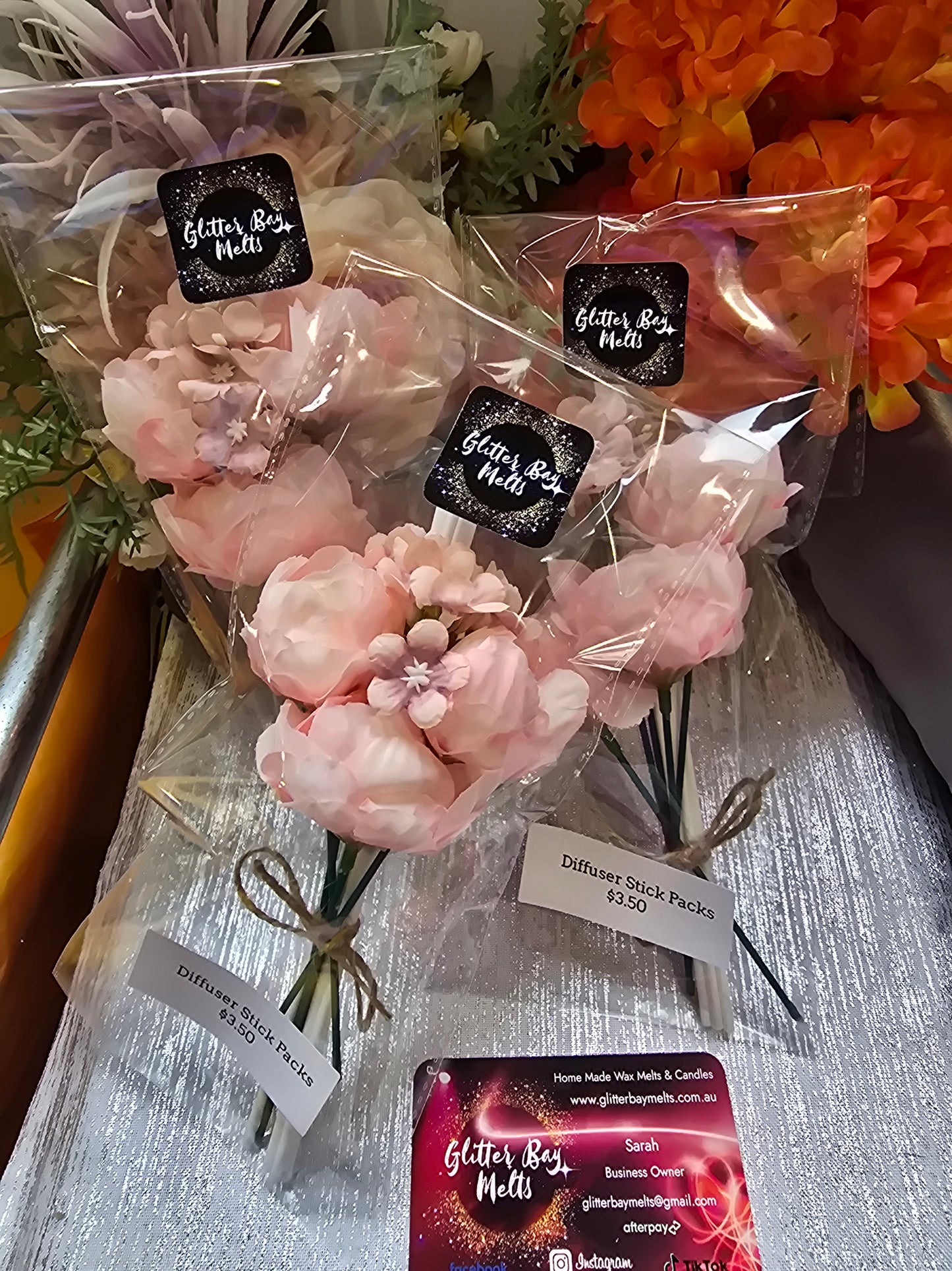 White Stick Pink Peony Diffuser Pack.