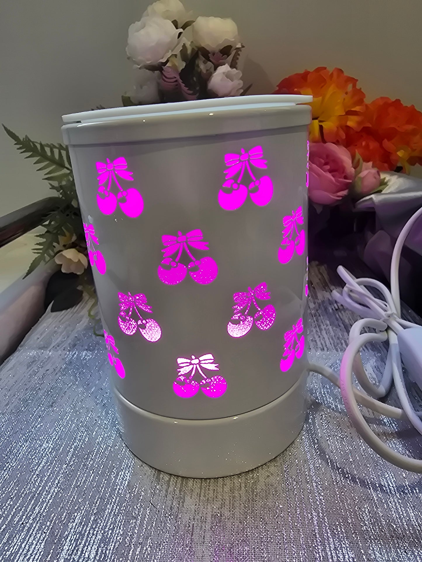 Cherry Pop White Electric Wax Warmer.