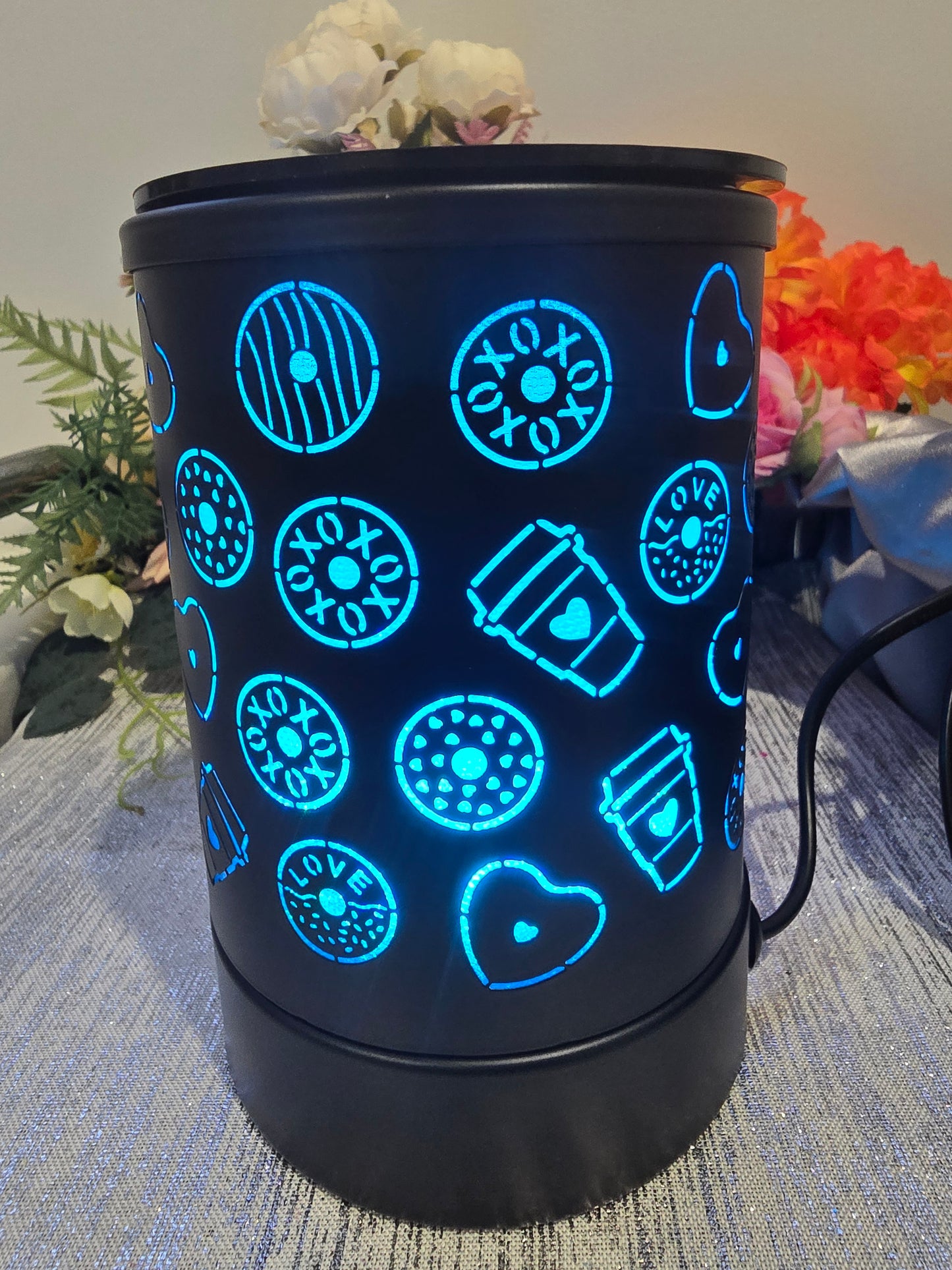 Coffee and Doughnuts Black Electric Wax Warmer.