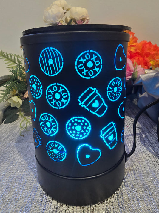 Coffee and Doughnuts Black Electric Wax Warmer.