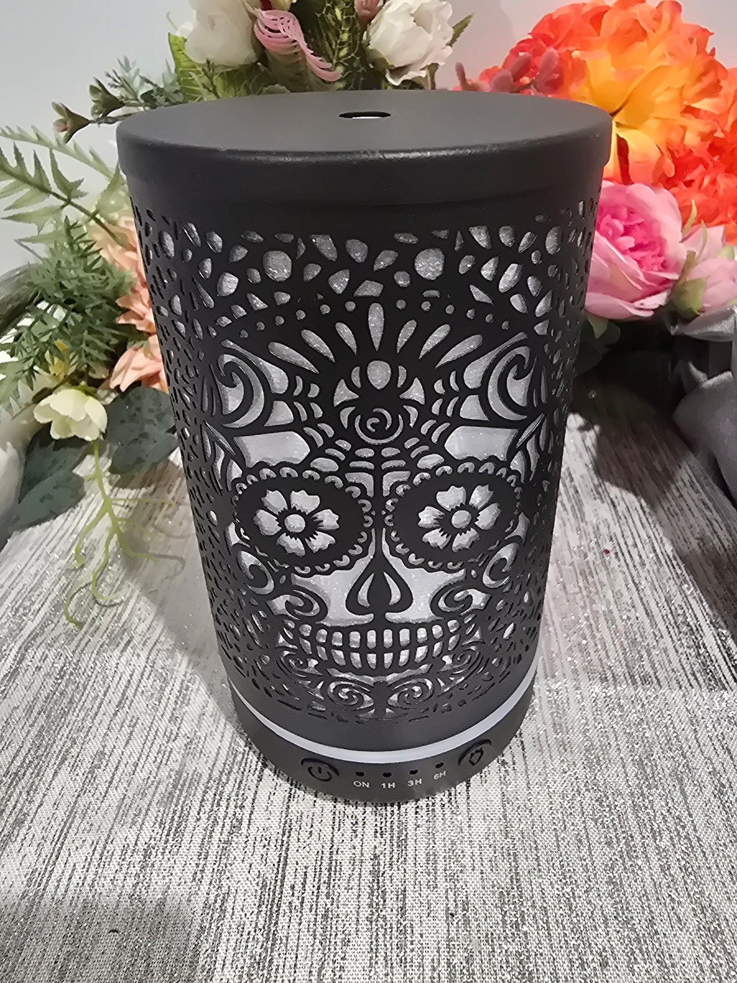 Lady Skull Aromatherapy Diffuser Black.