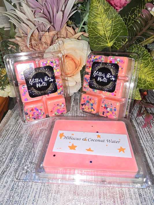 Hibiscus and Coconut Water Wax Melt.