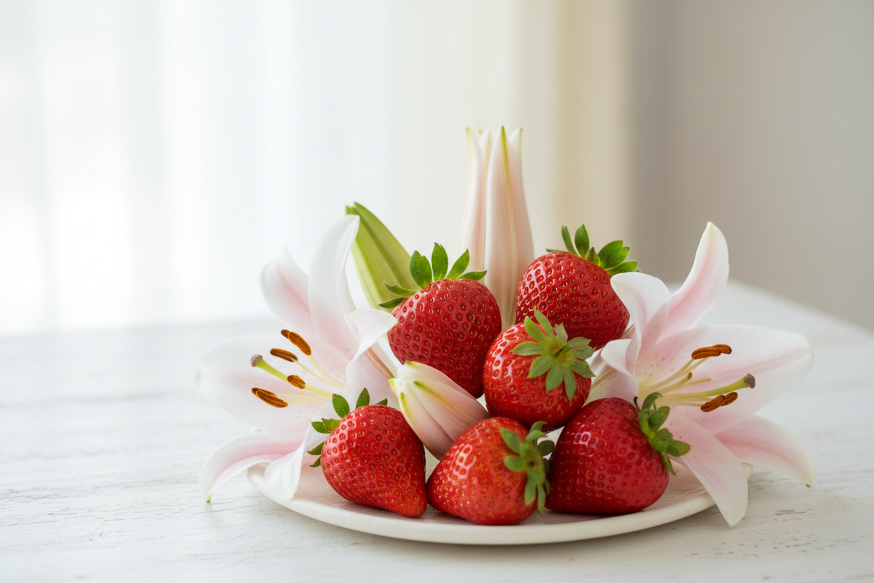 Strawberry & Lily Wax Melt.