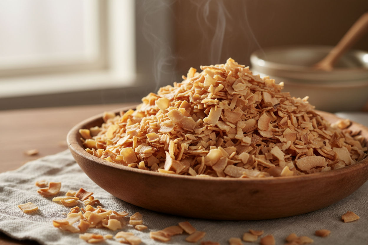 Toasted coconut