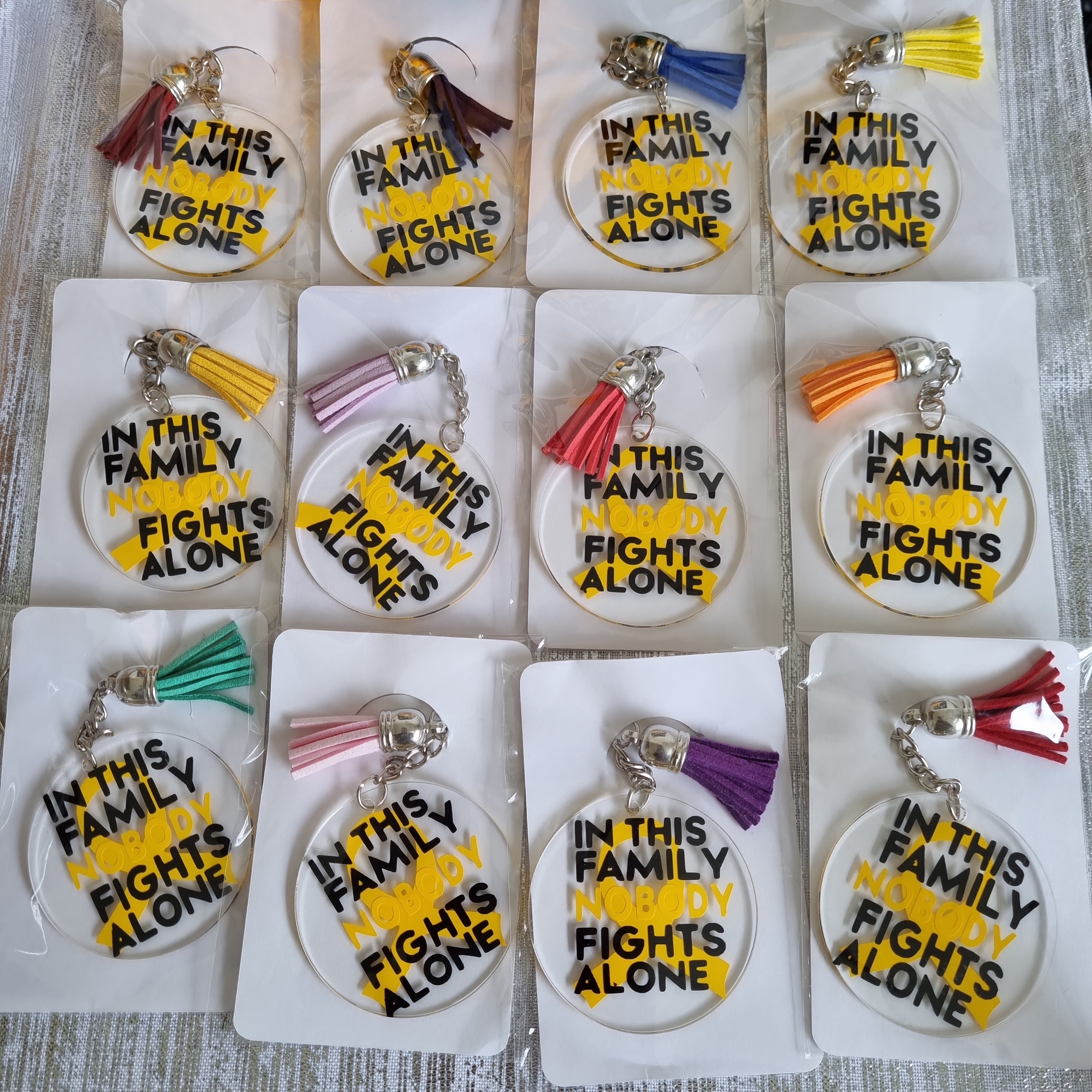 Cancer Keyrings – Glitter Bay Melts