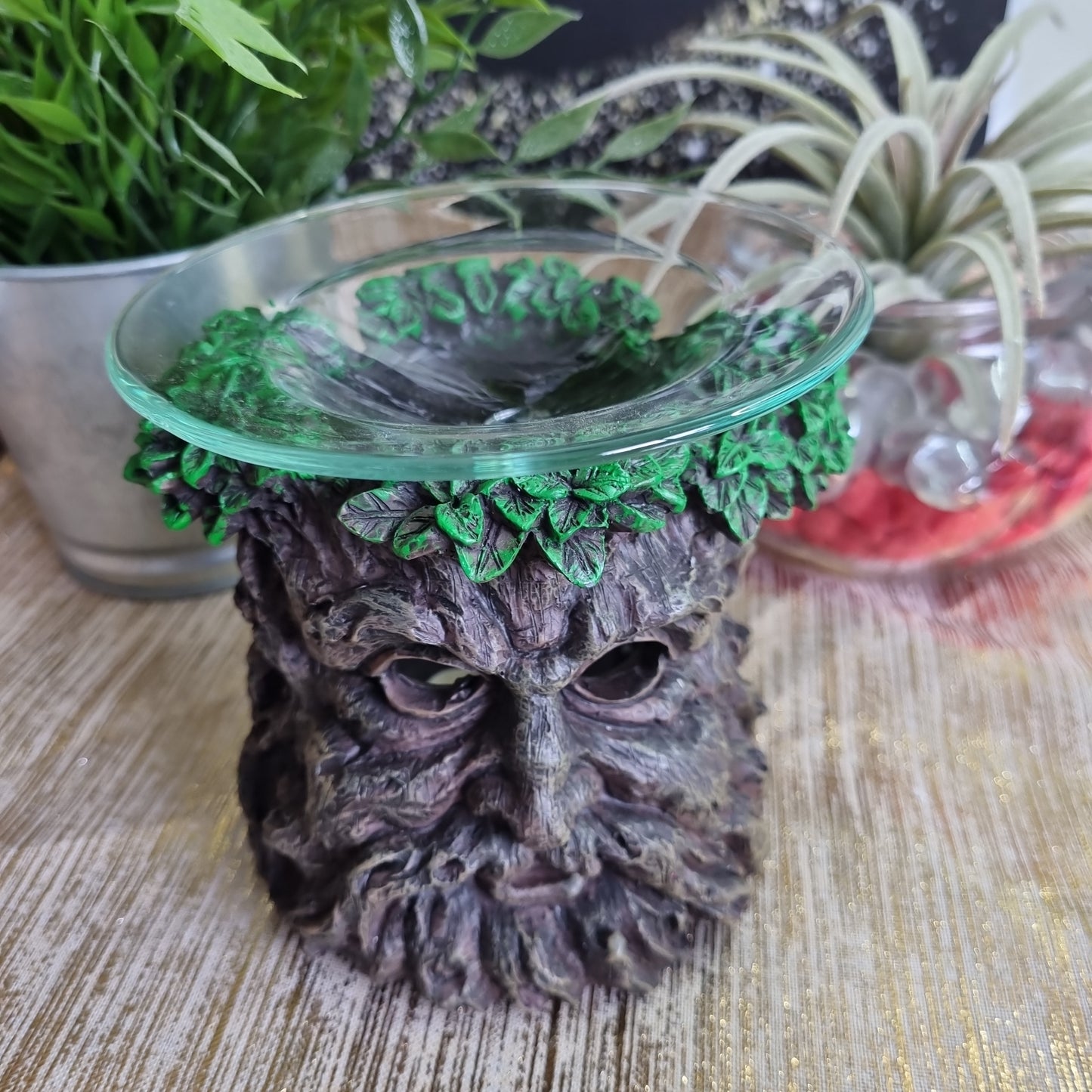 Green Tree Man Wax Burner.