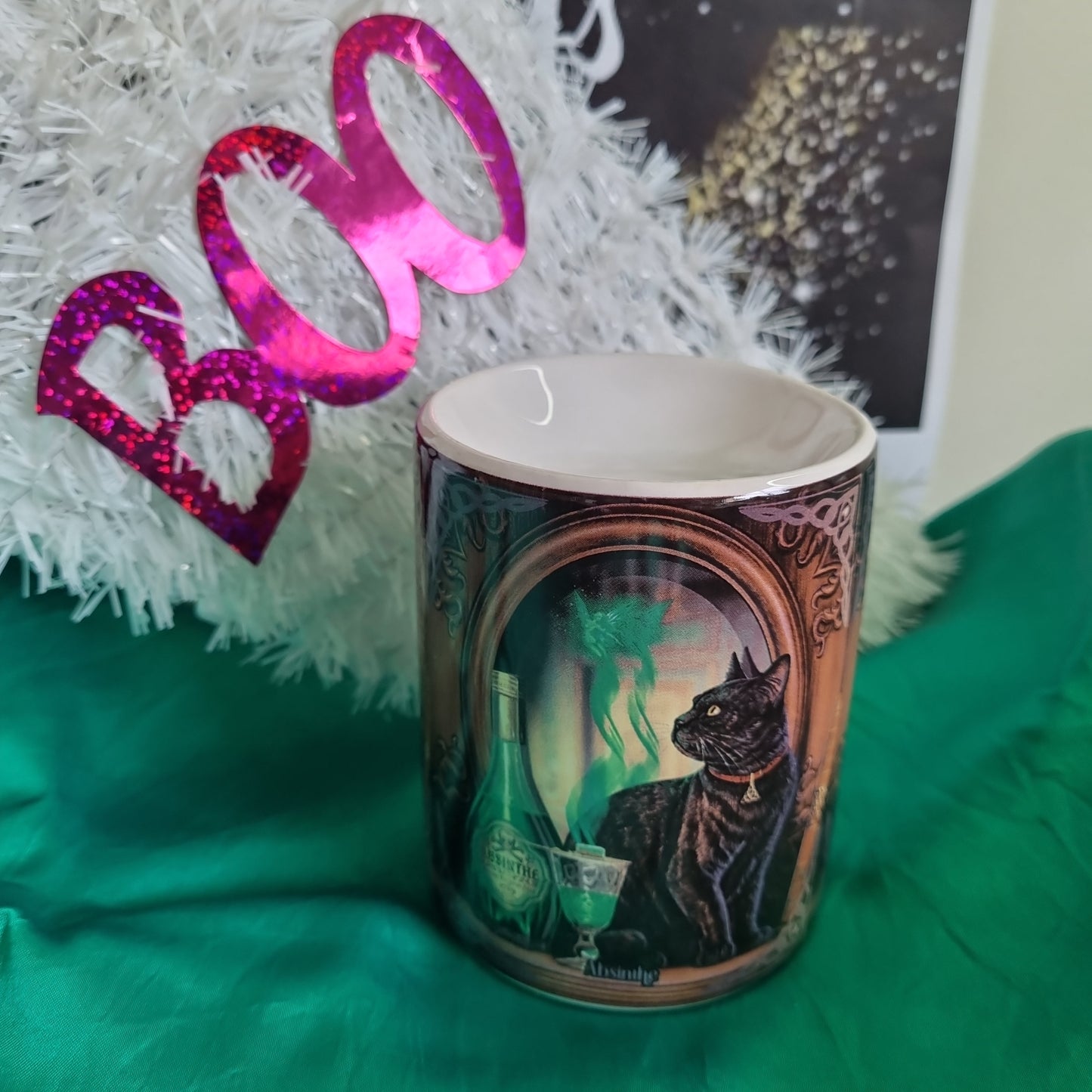 Black Cat Absynth Tealight Candle Wax Warmer